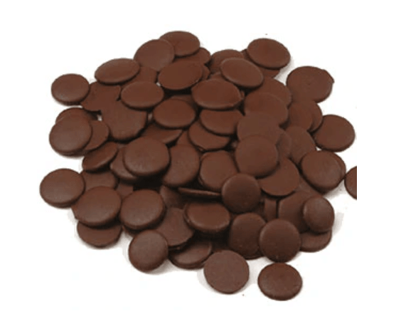 Wilbur W755 Dark Confectionary Coating Wafer 24 (90 Viscosity) 50 lb CTN - Royal Wholesale