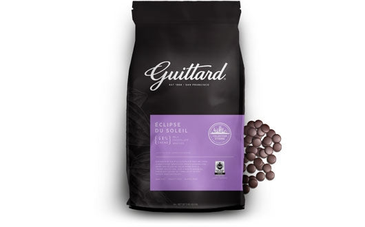 Guittard 41% Eclipse du Soleil Milk Chocolate Wafers 25lb