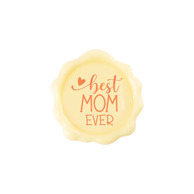 Leman Stamp Best Mom Ever 3.8cm 120ct